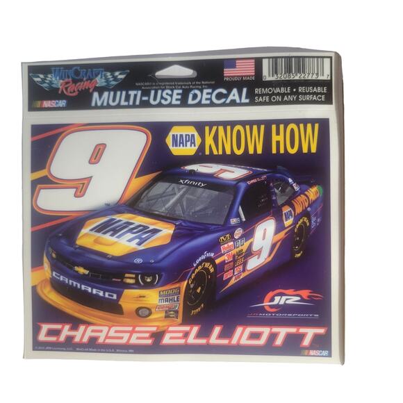 Set of 9 Chase Elliott NASCAR Decals, Round & Rectangle 2014 - Picture 2 of 13